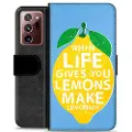 Mtp Products Samsung Galaxy Note20 Ultra Premium Lommebok-deksel - Sitroner
