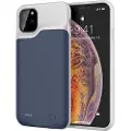 Mtp Products iPhone 11 Pro Max Backup Ladedeksel - 6500mAh - Mørkeblå / Grå
