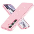 Mtp Products Samsung Galaxy S25 Stylish Glitter Series Hybrid-deksel - Rosa