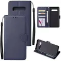Mtp Products Samsung Galaxy S10+ Lommebok-deksel med Stativ - Mørkeblå