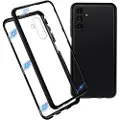 Mtp Products Samsung Galaxy A13 5G Magnetisk Deksel med Herdet Glass - Svart