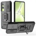 Mtp Products OnePlus Nord CE4 Lite/Oppo K12x Hybrid-deksel med Roterende Ring med Kameraskjold - Svart