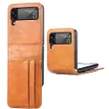 Mtp Products Card Series Samsung Galaxy Z Flip4 Lommebok-deksel - Brun