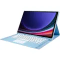 Mtp Products Samsung Galaxy Tab S9 Ultra Etui med Bluetooth-tastatur - Baby Blå