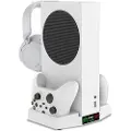 IPEGA XBS011 Xbox Series S Dockingstasjon med Kjølere - Hvit