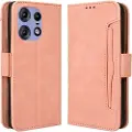 Mtp Products Motorola Edge 50 Pro Lommebok-deksel med Kortholder - Rosa
