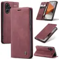CASEME Xiaomi Redmi Note 13 Pro+ 013 Series Lommebok-deksel - Vinrød
