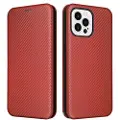 Mtp Products iPhone 14 Pro Max Flip-deksel - Karbonfiber - Oransje