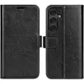 Mtp Products Samsung Galaxy S25+ Lommebok-deksel med Magnetisk Lukning - Svart