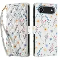 Mtp Products iPhone Air Rombisk blomsterlommebok-etui - fargerike blomster