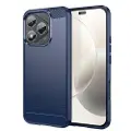 Mtp Products Honor 400 Lite/X70i Børstet TPU-deksel - karbonfiber - blå