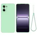 Mtp Products OnePlus Nord CE5 Flytende silikon-deksel med håndstropp - grønn