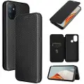 Mtp Products OnePlus Nord N100 Flip-deksel - Carbon Fiber - Svart