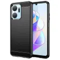 Mtp Products Honor X7a Børstet TPU Deksel - Karbonfiber - Svart