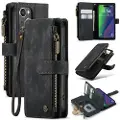 CASEME iPhone 16 C30 Multifunksjonell Lommebok-deksel - Svart