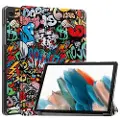 Mtp Products Samsung Galaxy Tab A9+ Tri-Fold Series Smart Folio-etui - Graffiti