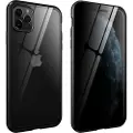 Mtp Products iPhone 11 Pro Magnetisk Deksel med Herdet Glass - Privacy - Svart
