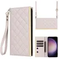 Mtp Products Samsung Galaxy S23 Luksuriøst Vattert Lommeboketui - Beige