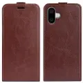 Mtp Products iPhone 16 Vertikalt Flip-Deksel med Kortlomme - Brun