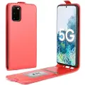 Mtp Products Samsung Galaxy S20 FE Vertikalt Flip-deksel med Kortluke - Rød