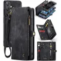 CASEME Samsung Galaxy A25 008 2-i-1 Multifunksjonell Lommebok-deksel - Svart