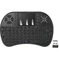Mtp Products 2.4Ghz Trådløs Mini Tastatur med Styreplate - Svart