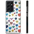 Mtp Products Samsung Galaxy S21 Ultra 5G Beskyttelsesdeksel - Hjerter