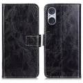 Mtp Products Sony Xperia 5 V Lommebok-deksel med Magnetisk Lukning - Svart