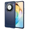 Mtp Products Honor X9b Børstet TPU Deksel - Karbonfiber - Blå