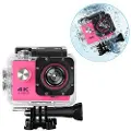 Mtp Products Sports SJ60 Vanntett 4K WiFi Actionkamera - Varm Rosa