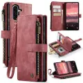 CASEME Samsung Galaxy A56 C30 Multifunksjonell Lommebok-deksel - Rød