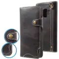 Mtp Products Samsung Galaxy S9 Retro Lommebok-deksel I Lær - Svart