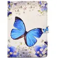 Mtp Products iPad 9.7 2017/2018 Wonder Series Folio-etui - Blå Sommerfugl
