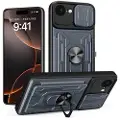 Mtp Products iPhone 16e Hybrid-deksel med Roterende Ring med Kameraskjold - Titanium grå