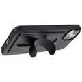 Mtp Products iPhone 14 Plus Belagt Deksel med Kortholder og Vippestativ - Svart