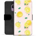 Mtp Products Samsung Galaxy S9 Premium Lommebok-deksel - Sitronmønster