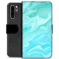 Mtp Products Huawei P30 Pro Premium Lommebok-deksel - Blå Marmor