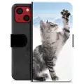 Mtp Products iPhone 13 Mini Premium Lommebok-deksel - Kat