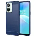 Mtp Products OnePlus Nord 2T Børstet TPU-deksel - Karbonfiber - Blå