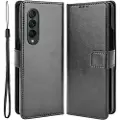 Mtp Products Samsung Galaxy Z Fold4 Lommebok-deksel med Kortlomme - Svart