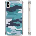 Mtp Products iPhone X / iPhone XS Hybrid-deksel - Blå Kamuflasje