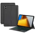 Mtp Products Xiaomi Poco Pad Etui med Bluetooth-tastatur - Svart