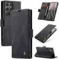 CASEME Samsung Galaxy S25 Ultra 013 Series Lommebok-deksel - Svart
