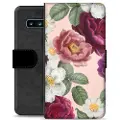 Mtp Products Samsung Galaxy S10 Premium Lommebok-deksel - Romantiske Blomster