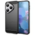 Mtp Products Huawei Pura 80 Børstet TPU-deksel - karbonfiber - svart