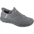 SKECHERS for man. 232457 Slip-ins Summits High Range Slippers grey (44), Fabric, Flat, Laces, Casual