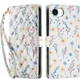 Mtp Products iPhone 16e Rombisk blomsterlommebok-etui - fargerike blomster