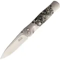 Santa Fe Stoneworks Tesoro Button Lock Obsidian foldekniv