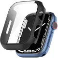 Mtp Products Apple Watch Series 9/8/7 Deksel med Beskyttelsesglass - 41mm - Svart