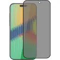 Mtp Products iPhone 15 Pro Privacy Full Cover Beskyttelsesglass - Svart Kant